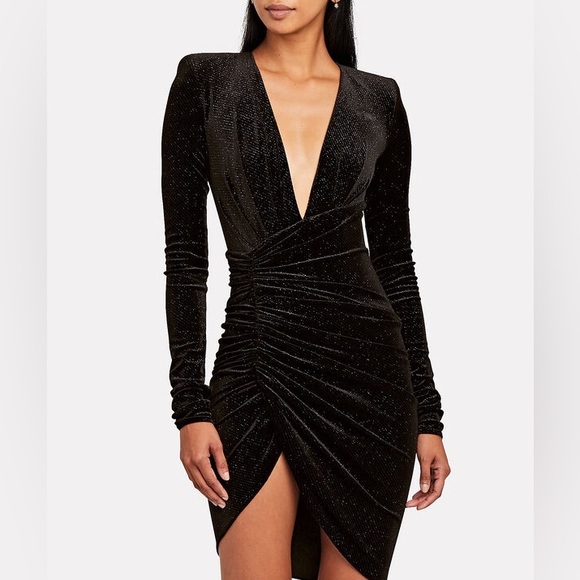 Alexandre Vauthier Glittered Velvet Gown - Picture 3 of 8